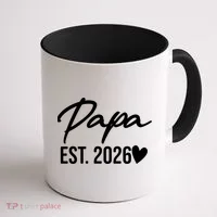 Papa EST 2026 Coffee Mug thumb 1