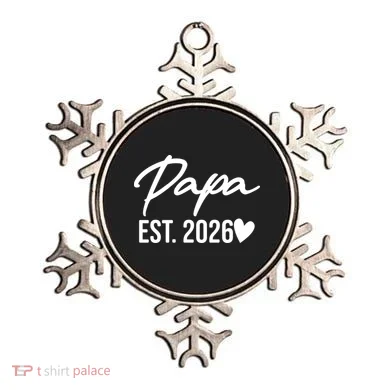 Papa EST 2026 Ornament