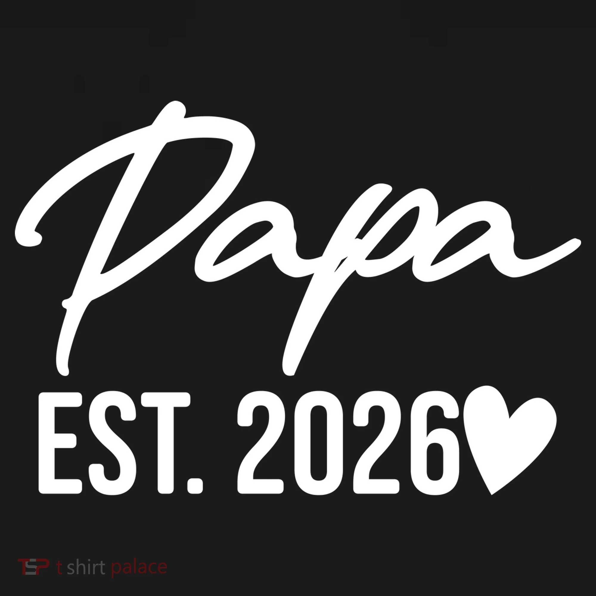 Papa EST 2026 Ornament