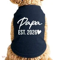 Papa EST 2026 Doggie Tank thumb 0