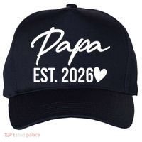 Papa EST 2026 Five-Panel Snapback Cap thumb 0