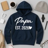 Papa EST 2026 Hoodie thumb 3