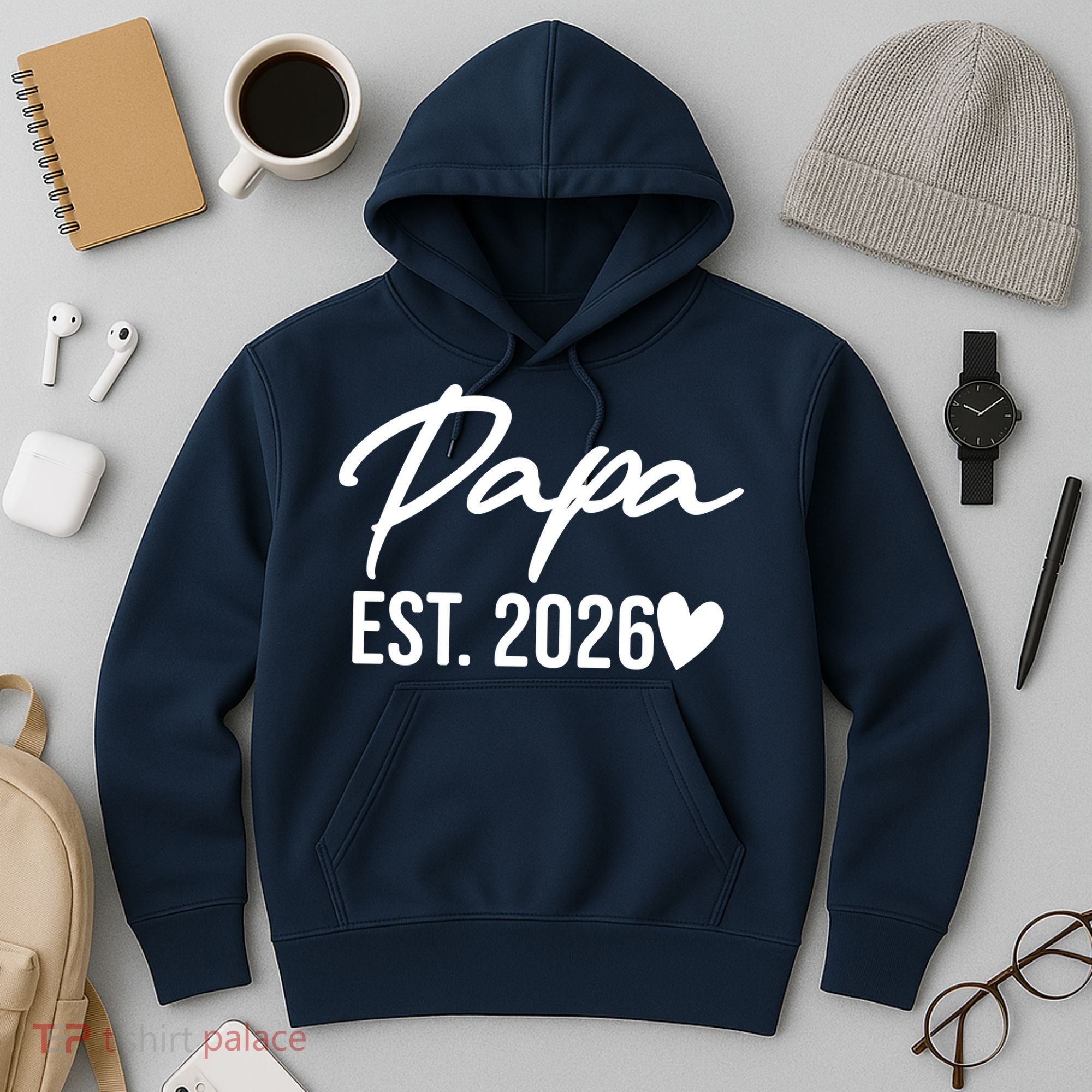 Papa EST 2026 Hoodie