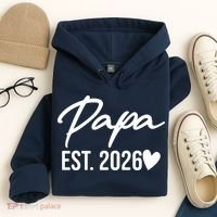 Papa EST 2026 Hoodie thumb 4