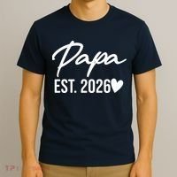 Papa EST 2026 T-Shirt thumb 3