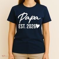 Papa EST 2026 T-Shirt thumb 4