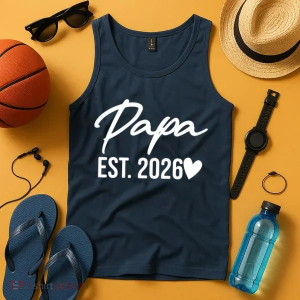 Papa EST 2026 Tank Top