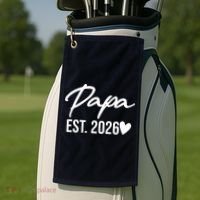 Papa EST 2026 Golf Towel thumb 2