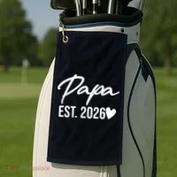 Papa EST 2026 Golf Towel thumb 2