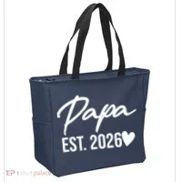 Papa EST 2026 Tote Bag thumb 2