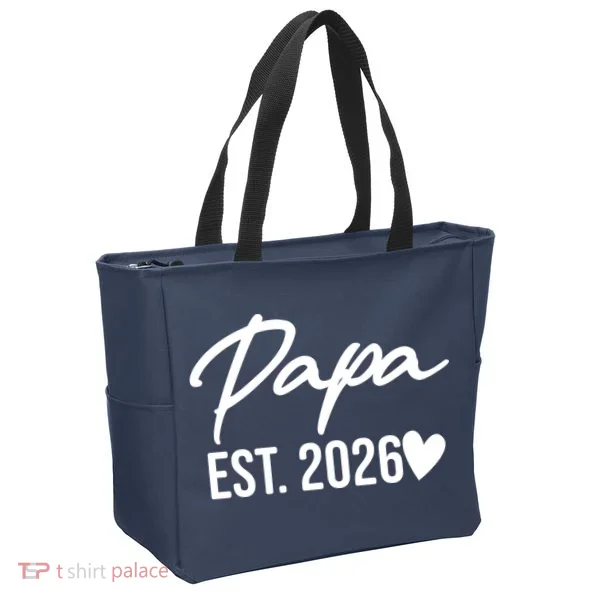 Papa EST 2026 Tote Bag