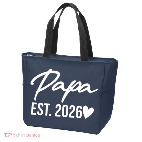 Papa EST 2026 Tote Bag