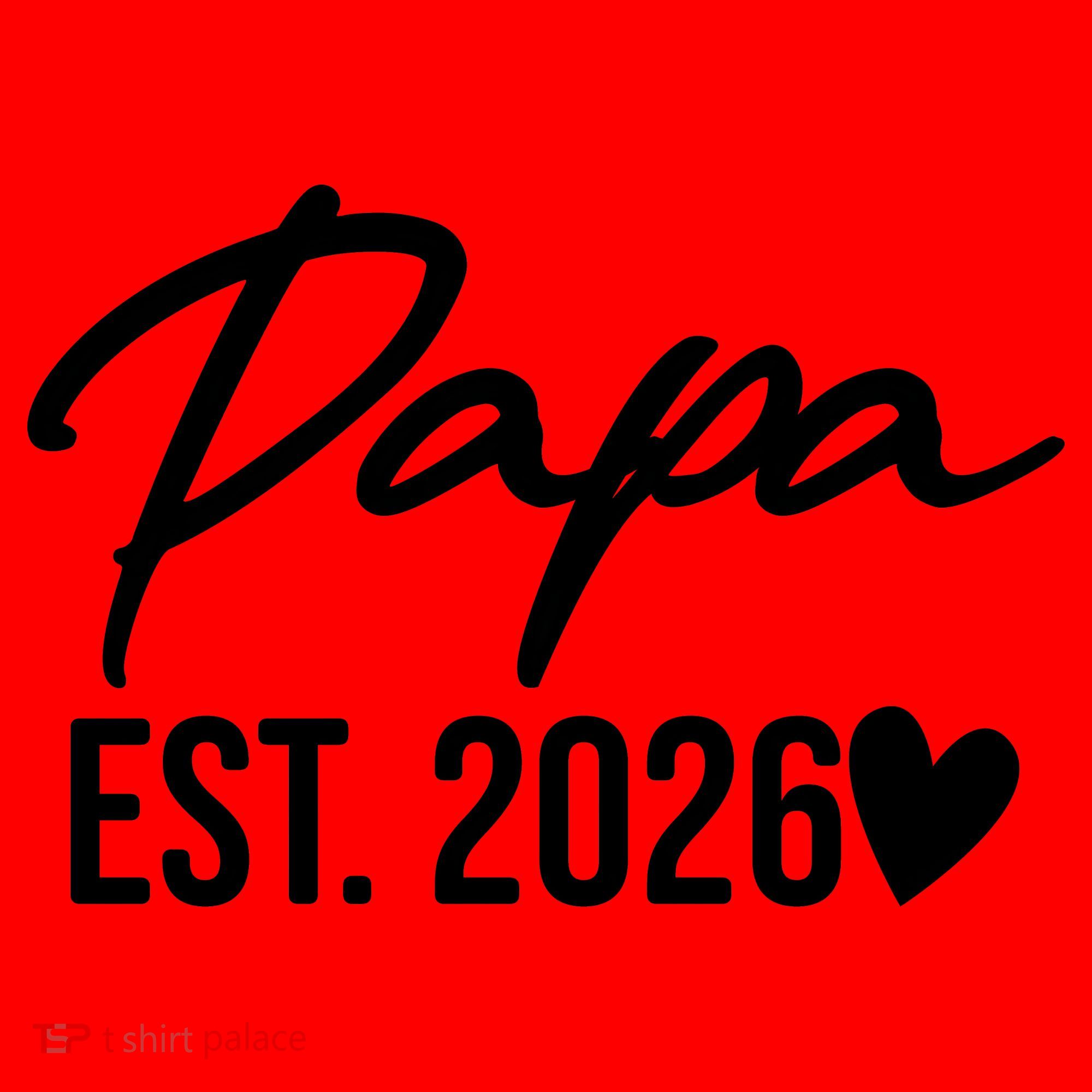Papa EST 2026 Santa Hat