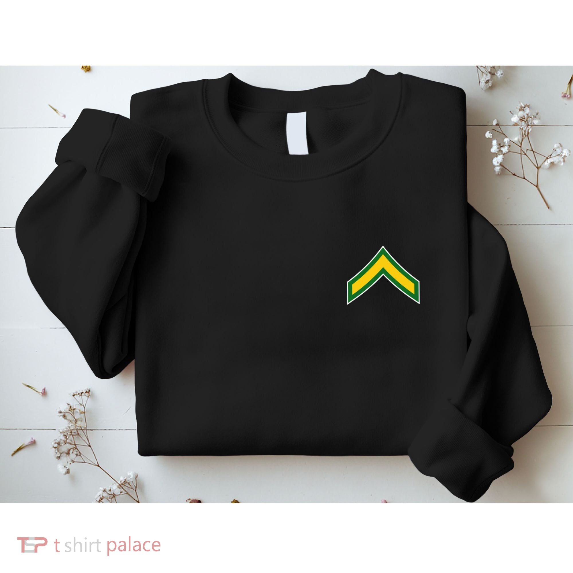 Private E 2 Mlitary Badge Sweatshirt