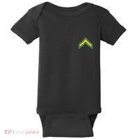 Private E 2 Mlitary Badge Baby Bodysuit thumb 0