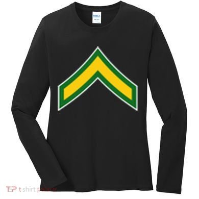 Private E 2 Mlitary Badge Women's Long Sleeve Shirt