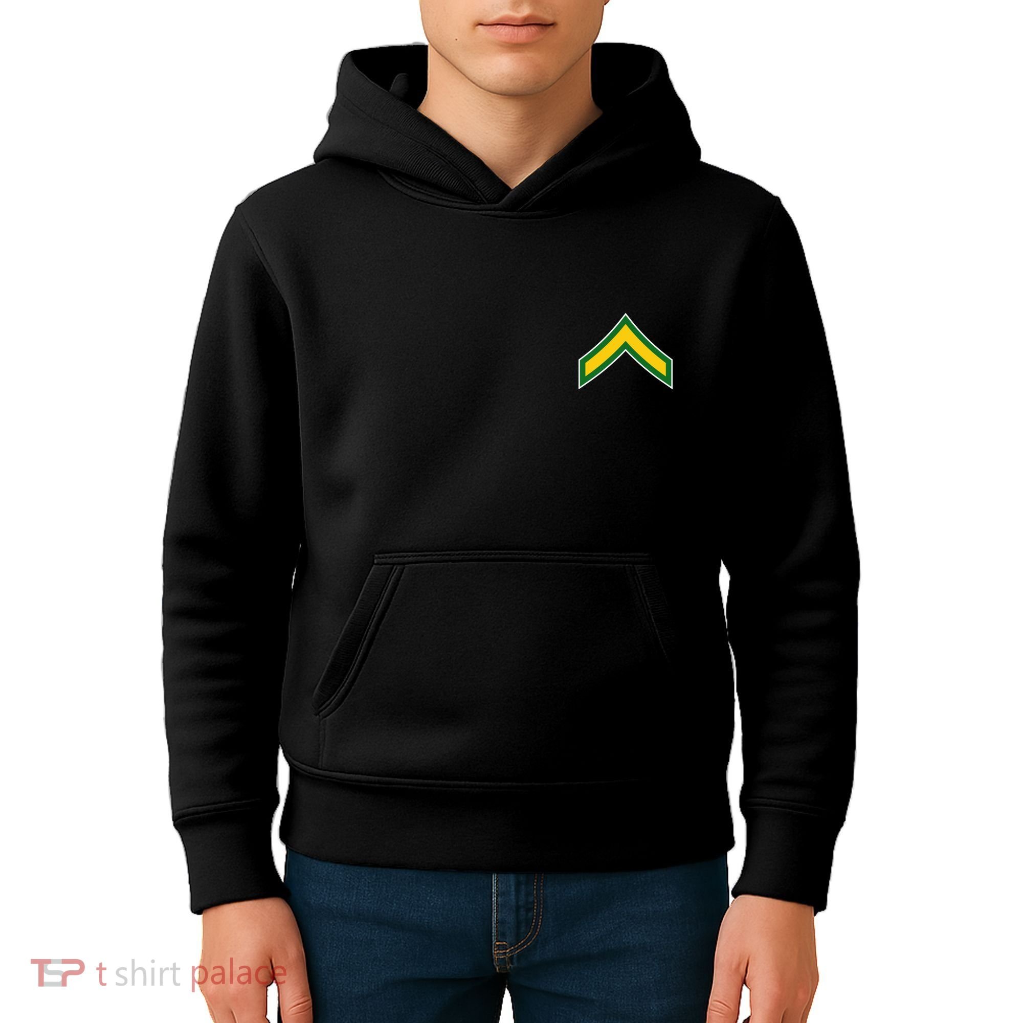 Private E 2 Mlitary Badge Kids Hoodie