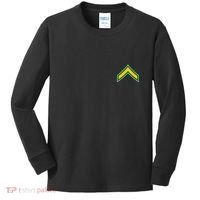 Private E 2 Mlitary Badge Kids Long Sleeve Shirt thumb 0