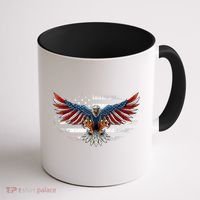 Patriotic Eagle 4th Of July Usa American Flag Funny Gift Coffee Mug thumb 1