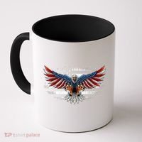 Patriotic Eagle 4th Of July Usa American Flag Funny Gift Coffee Mug thumb 0