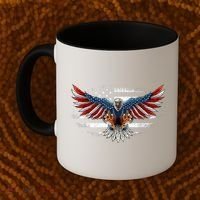 Patriotic Eagle 4th Of July Usa American Flag Funny Gift Coffee Mug thumb 2