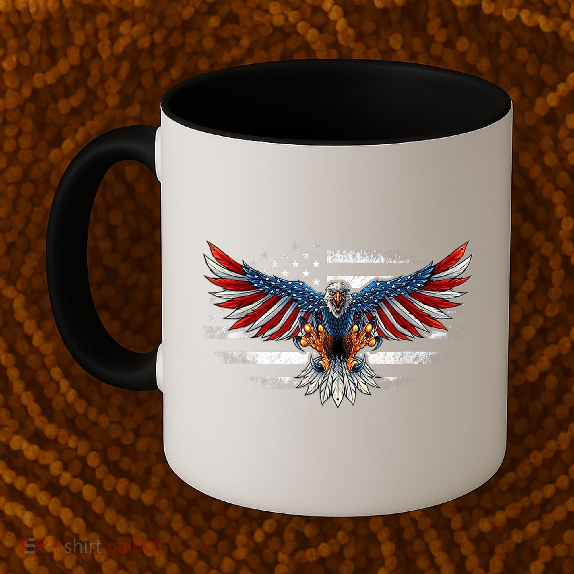 Patriotic Eagle 4th Of July Usa American Flag Funny Gift Coffee Mug