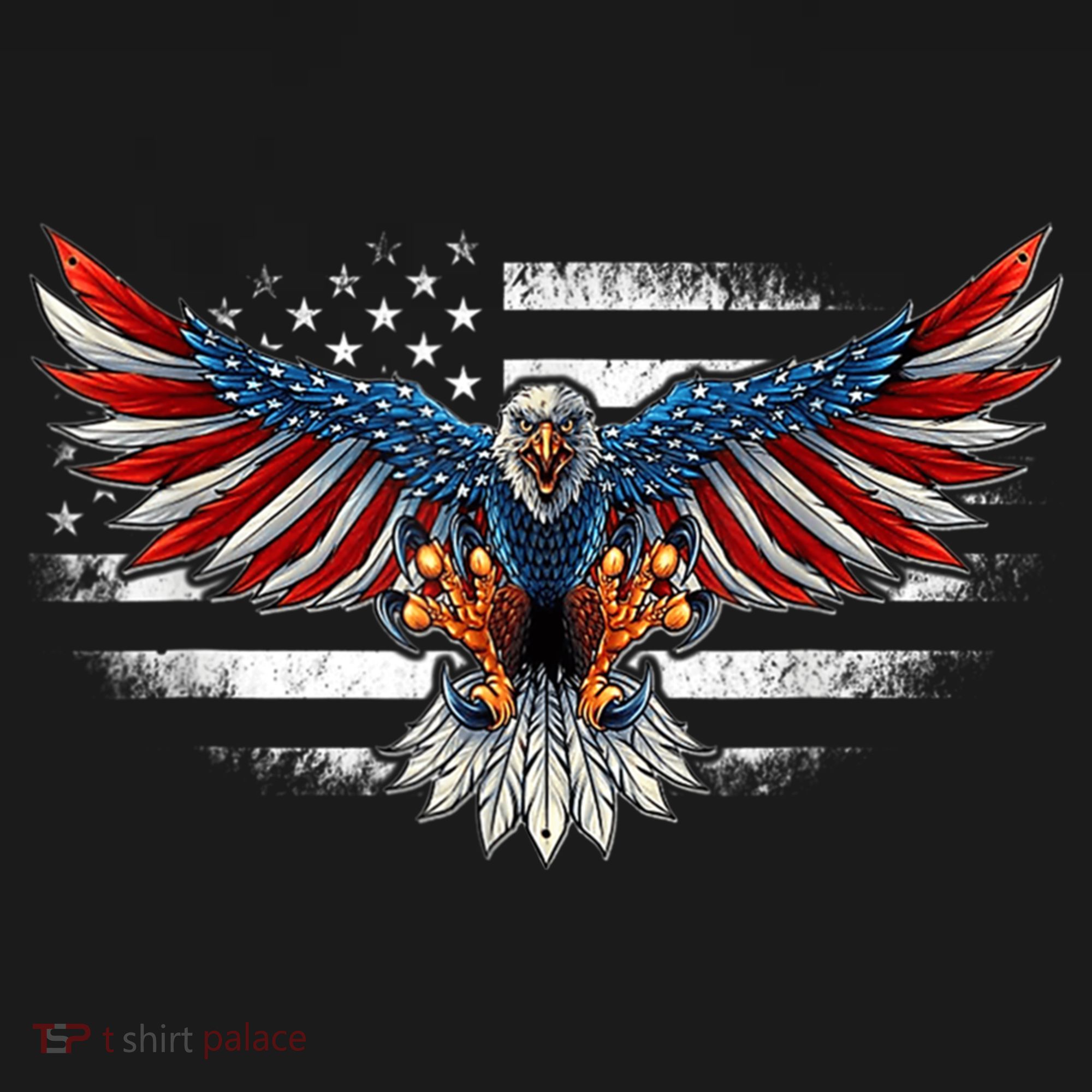 Patriotic Eagle 4th Of July Usa American Flag Funny Gift Pajama Set