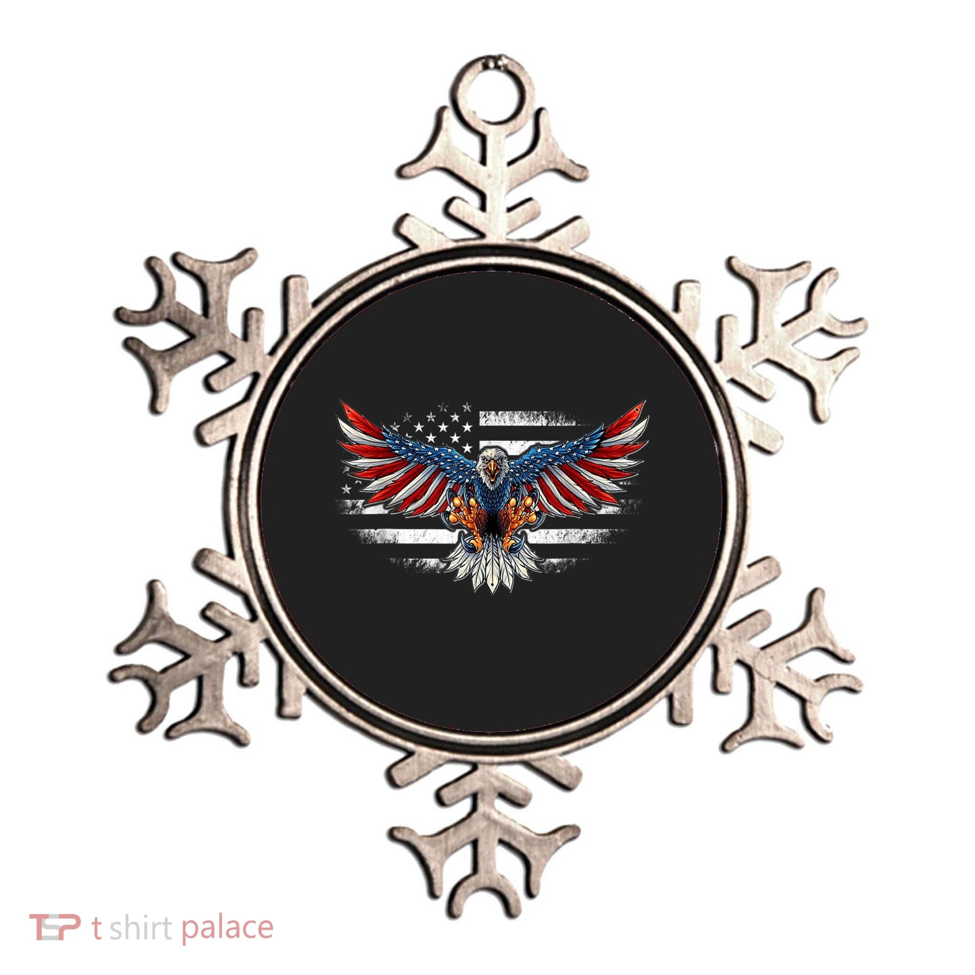 Patriotic Eagle 4th Of July Usa American Flag Funny Gift Ornament