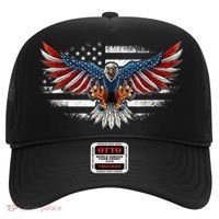 Patriotic Eagle 4th Of July Usa American Flag Funny Gift Hat thumb 0