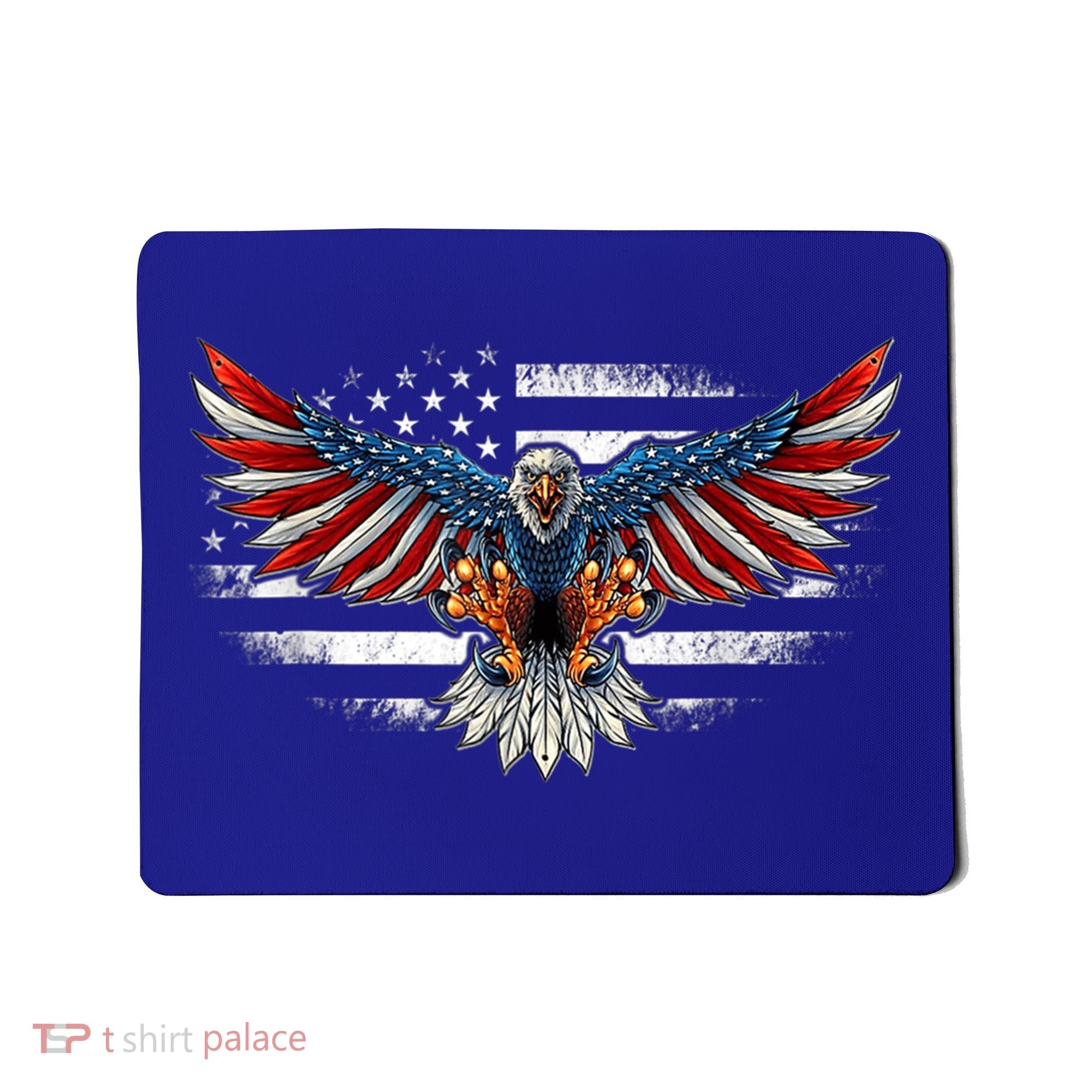 Patriotic Eagle 4th Of July Usa American Flag Funny Gift Mousepad