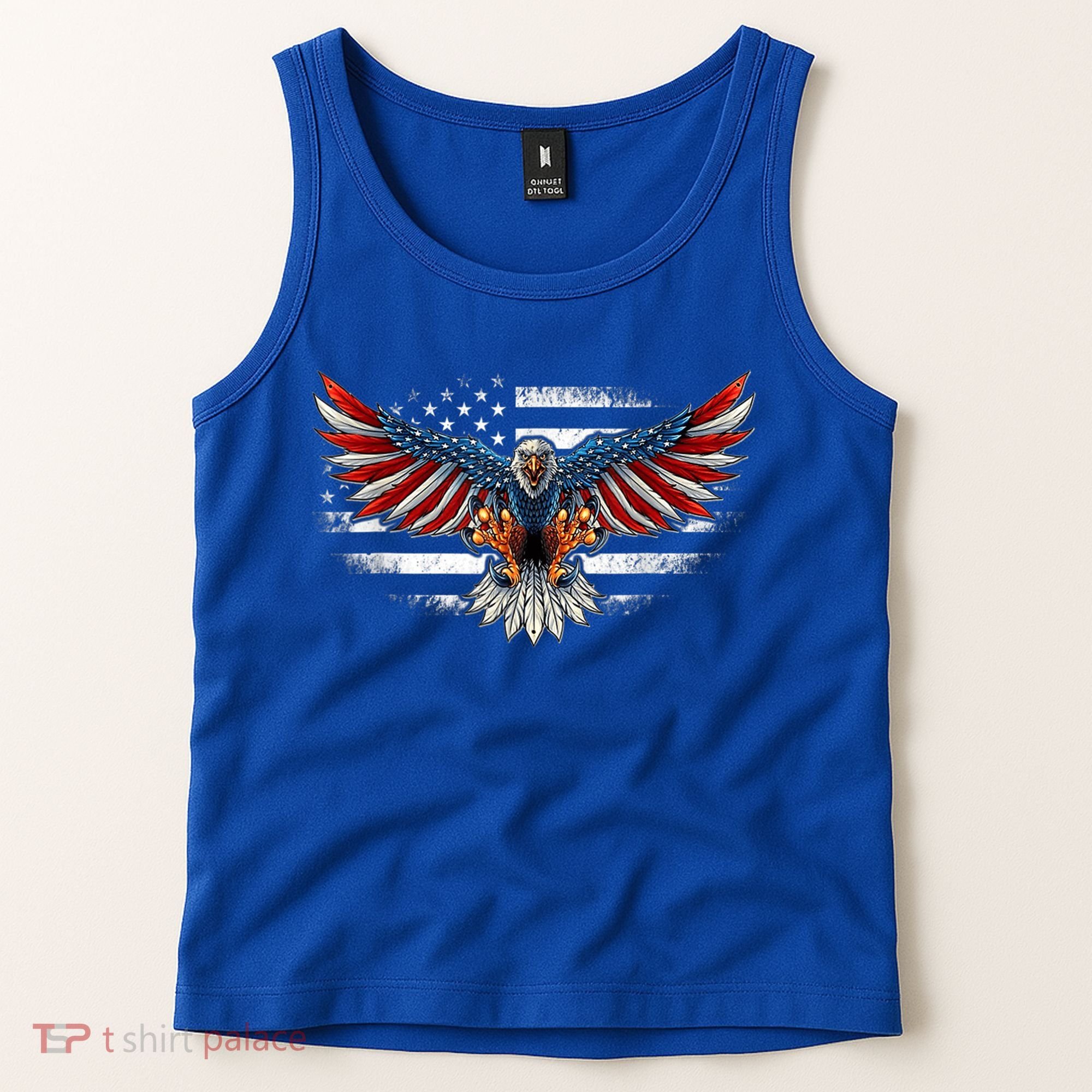 Patriotic Eagle 4th Of July Usa American Flag Funny Gift Tank Top