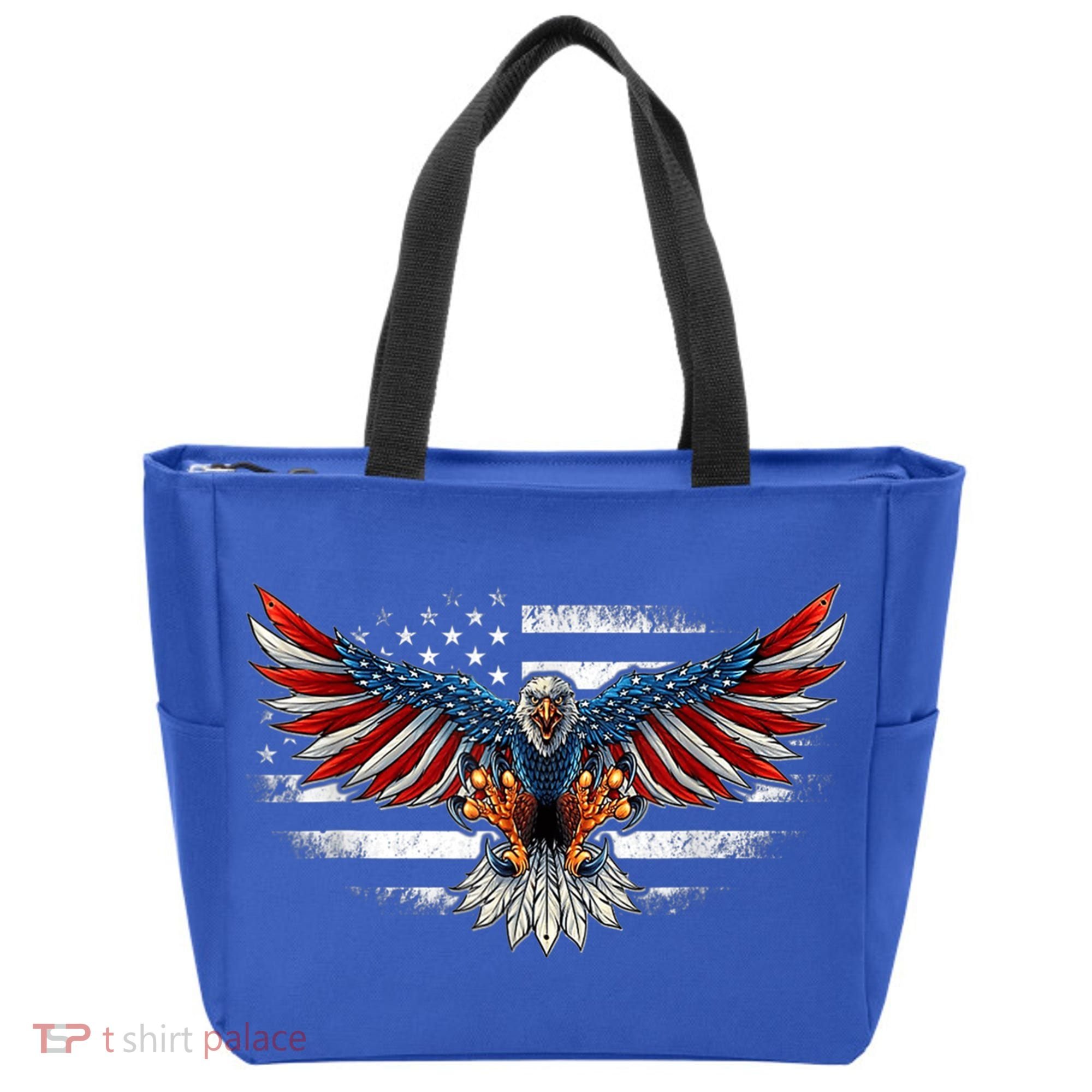 Patriotic Eagle 4th Of July Usa American Flag Funny Gift Tote Bag