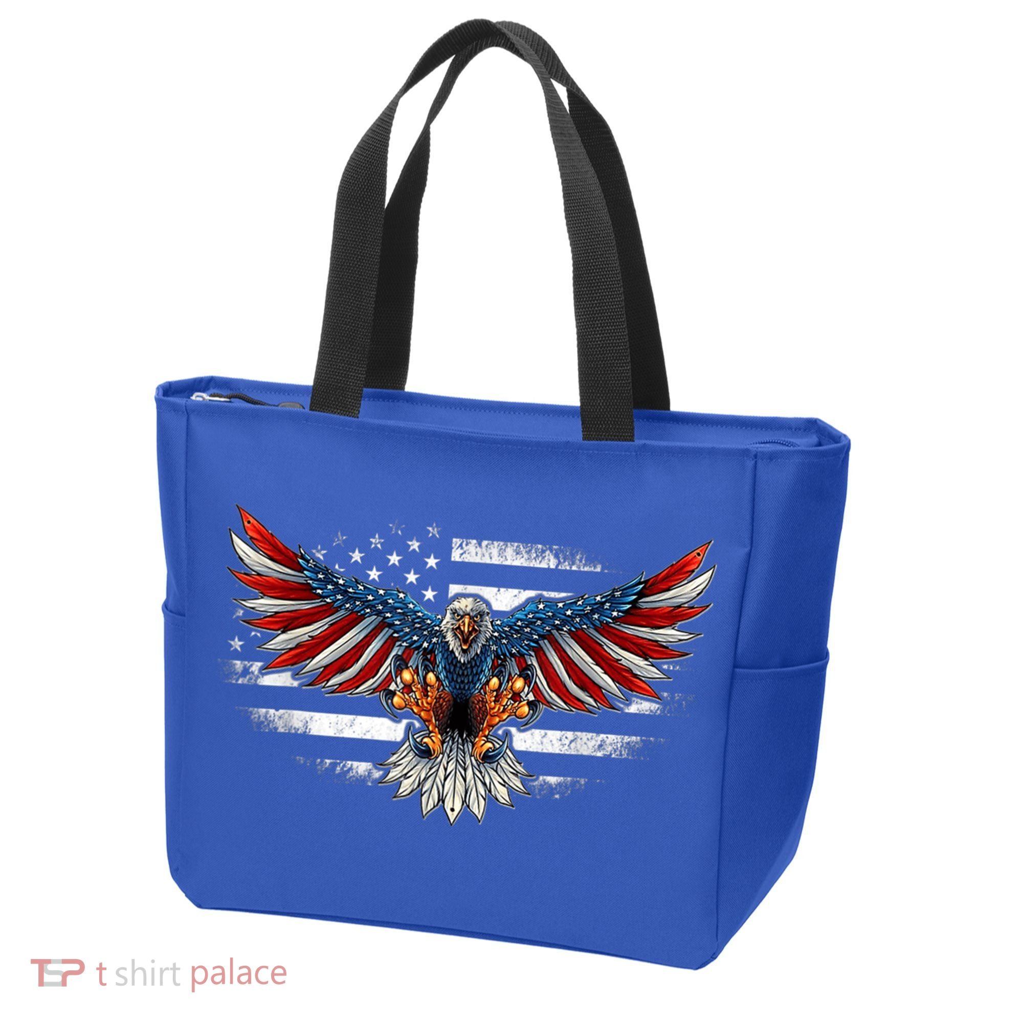 Patriotic Eagle 4th Of July Usa American Flag Funny Gift Tote Bag