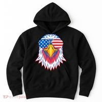 Patriotic Eagle 4th Of July Usa American Flag Pride Hoodie thumb 0