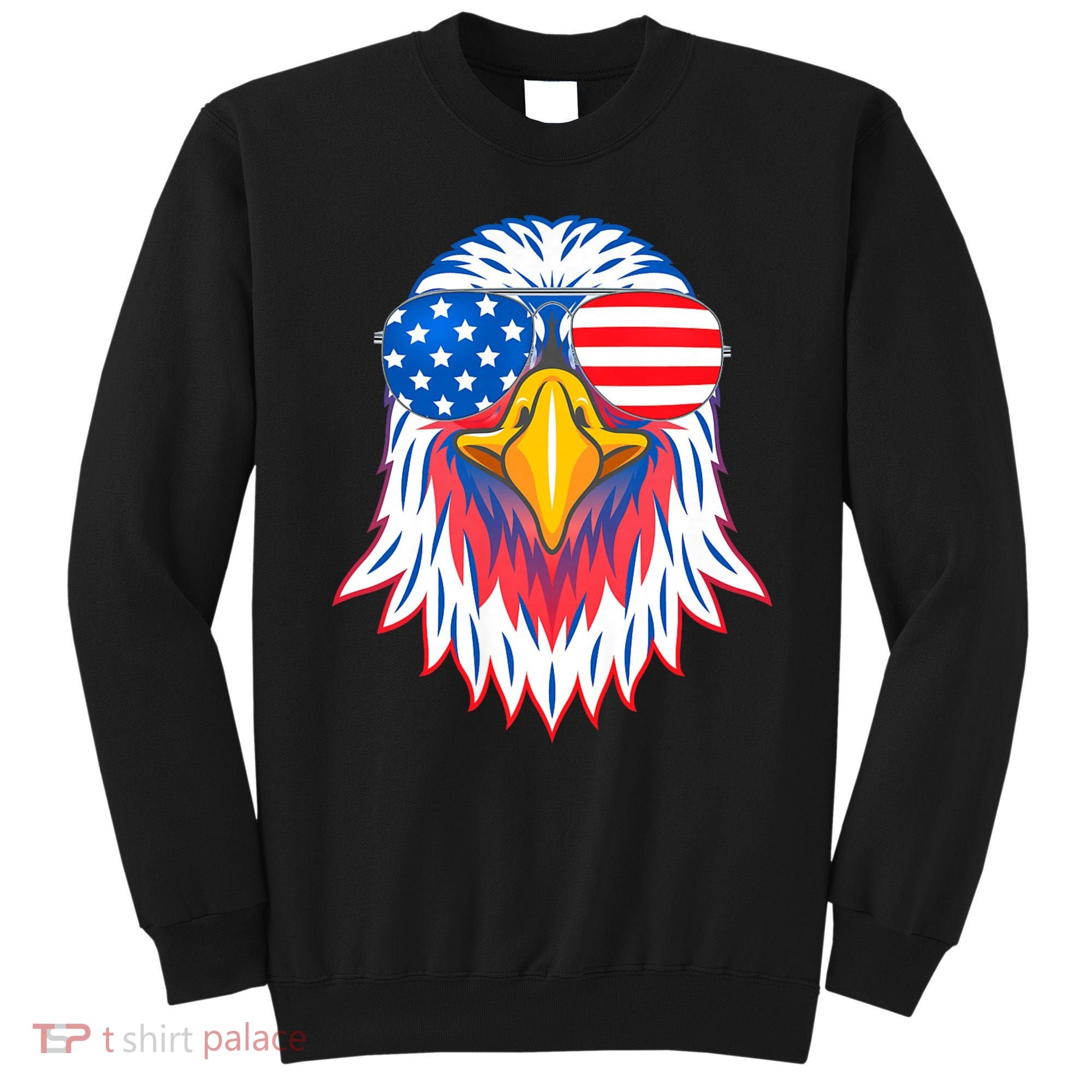 Patriotic Eagle 4th Of July Usa American Flag Pride Sweatshirt