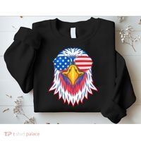 Patriotic Eagle 4th Of July Usa American Flag Pride Sweatshirt thumb 2