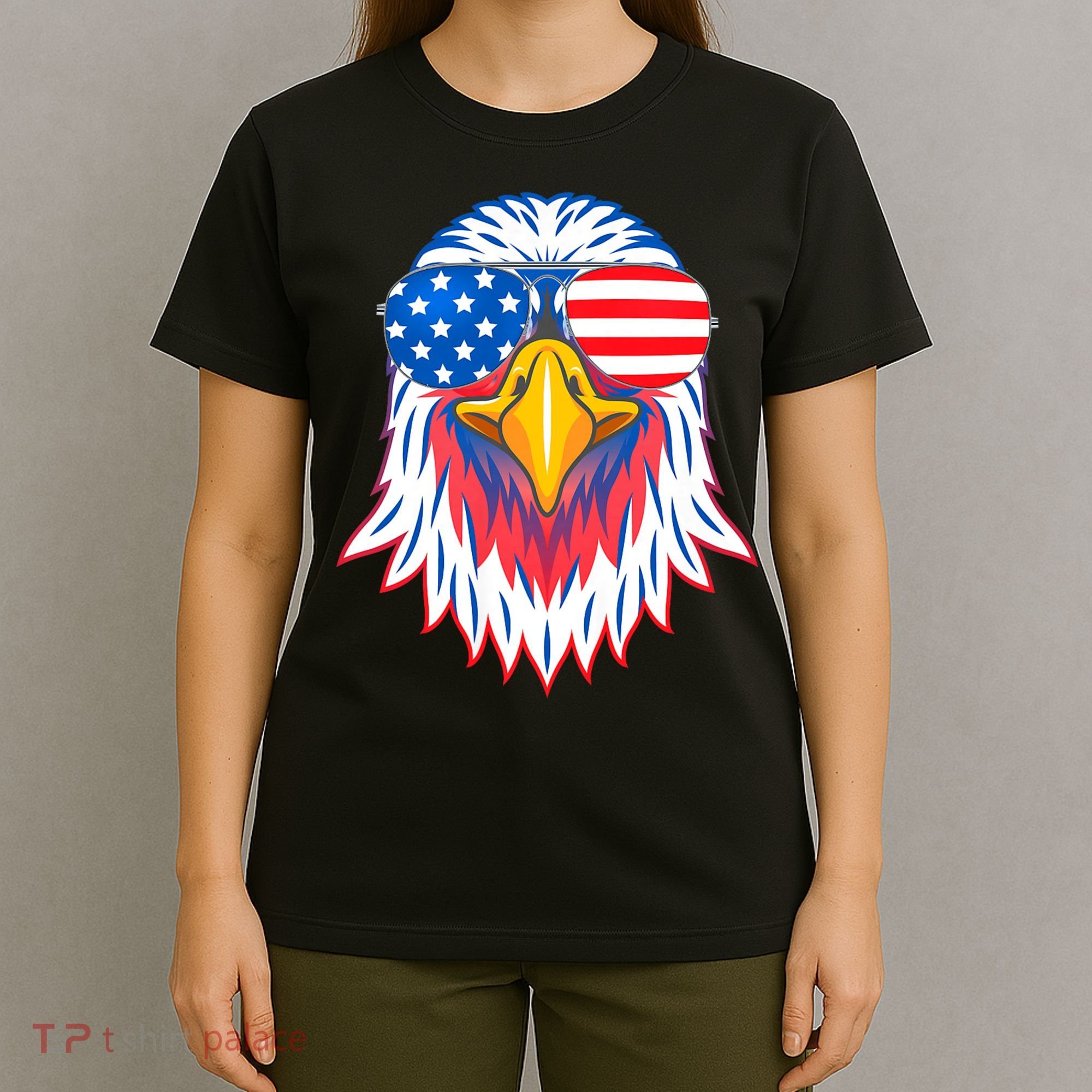 Patriotic Eagle 4th Of July Usa American Flag Pride T-Shirt