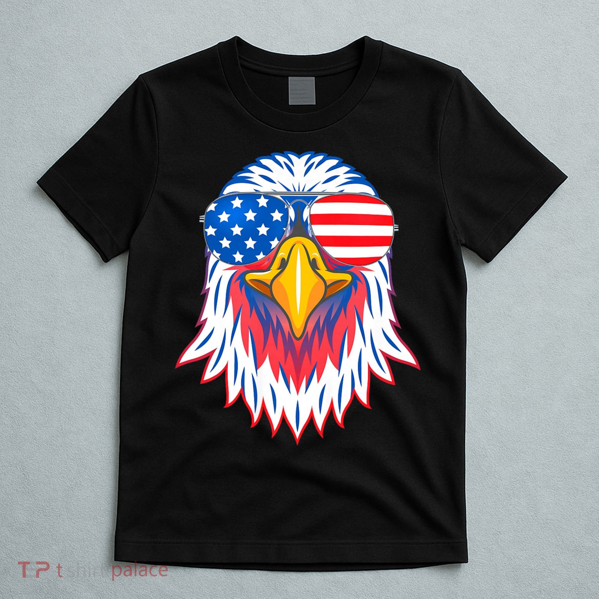 Patriotic Eagle 4th Of July Usa American Flag Pride T-Shirt