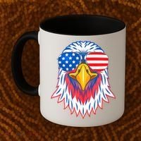 Patriotic Eagle 4th Of July Usa American Flag Pride Coffee Mug thumb 2