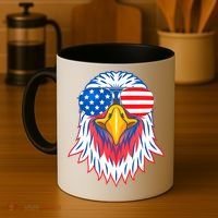Patriotic Eagle 4th Of July Usa American Flag Pride Coffee Mug thumb 4