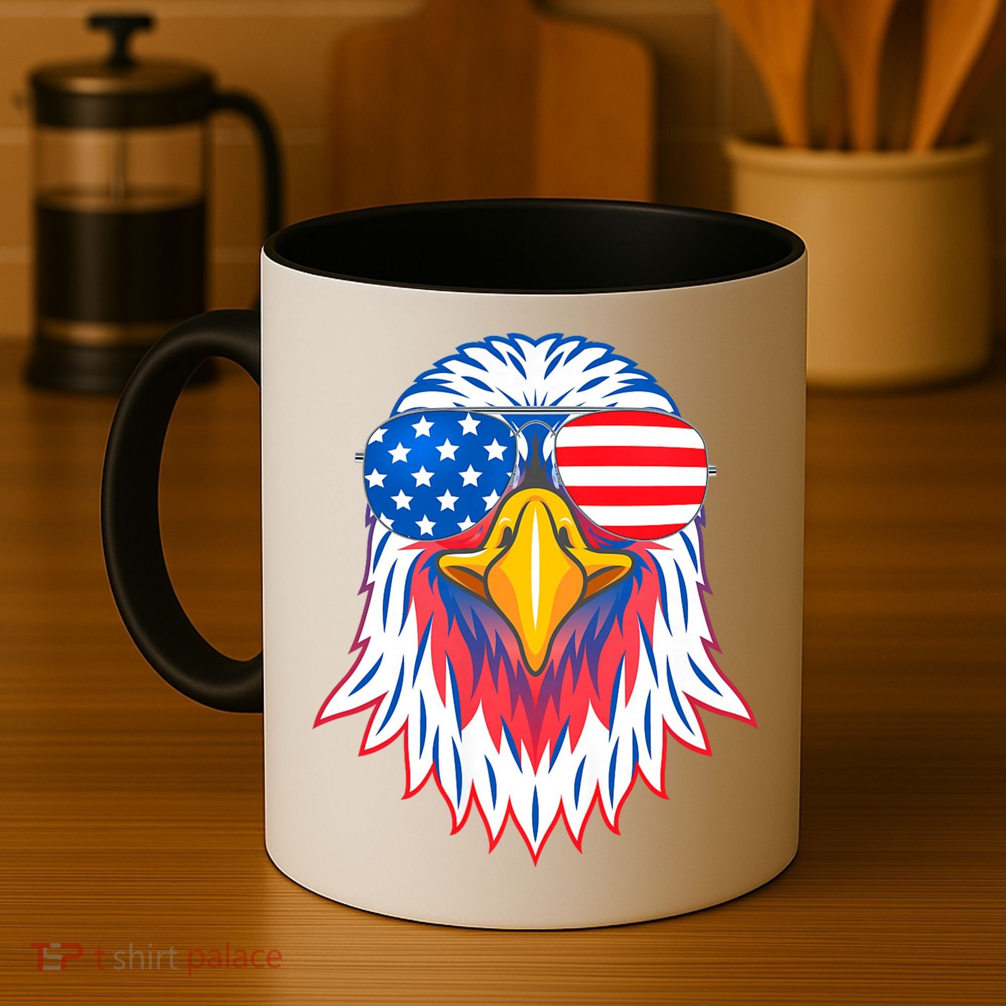 Patriotic Eagle 4th Of July Usa American Flag Pride Coffee Mug