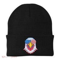 Patriotic Eagle 4th Of July Usa American Flag Pride Beanie thumb 0