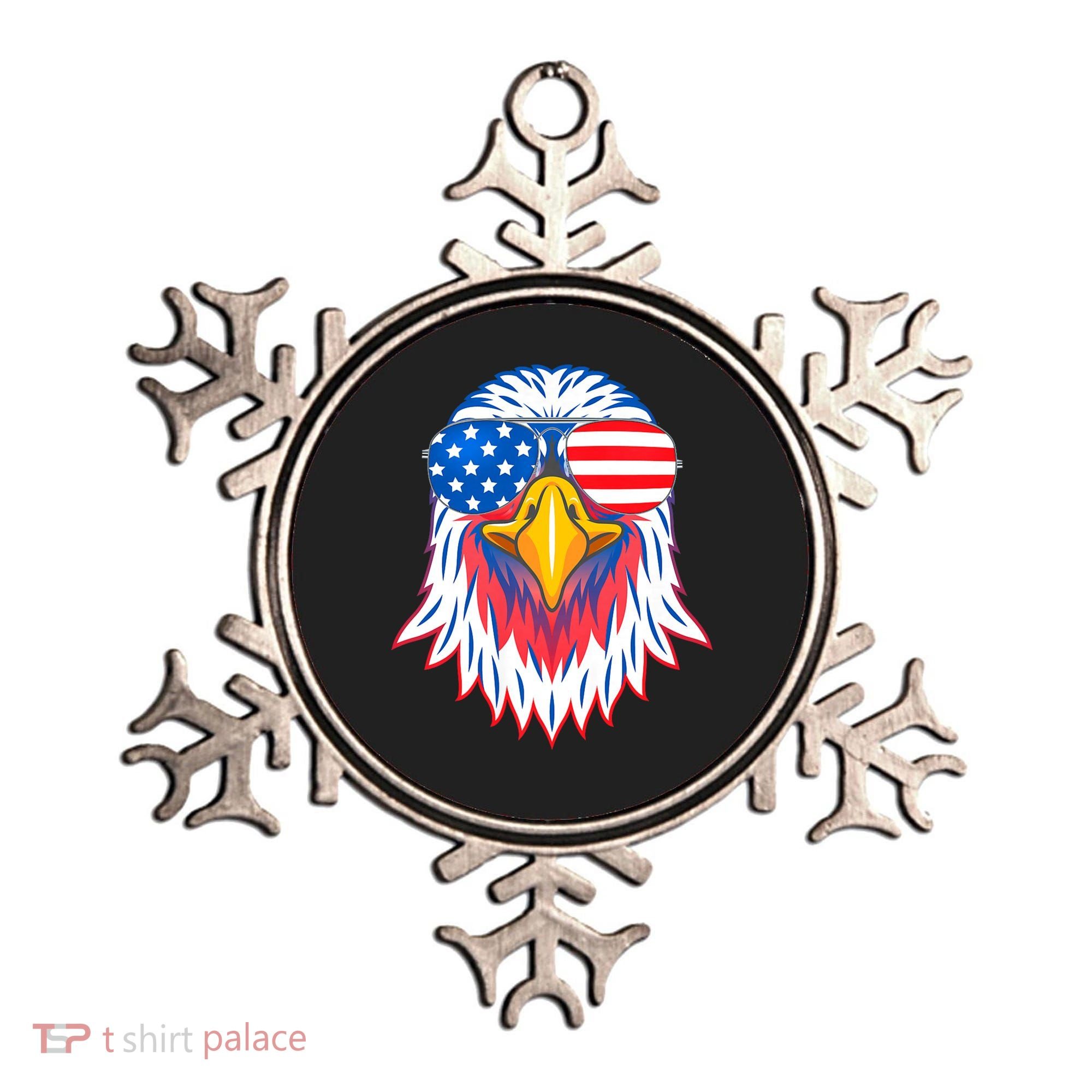 Patriotic Eagle 4th Of July Usa American Flag Pride Ornament