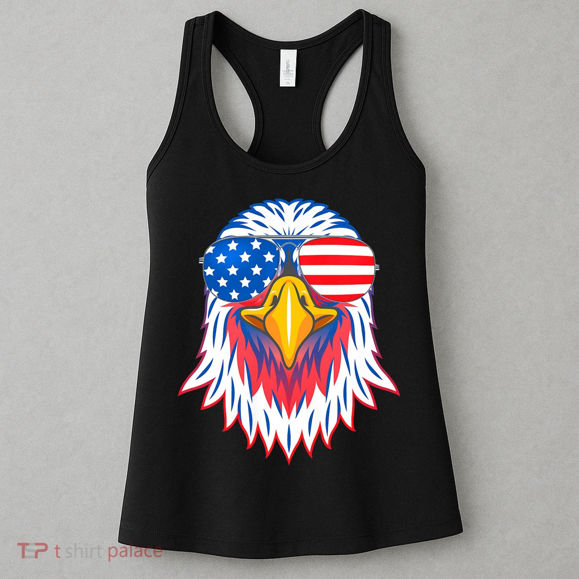 Patriotic Eagle 4th Of July Usa American Flag Pride Women's Tank Top