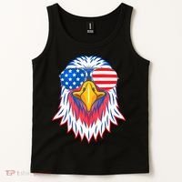 Patriotic Eagle 4th Of July Usa American Flag Pride Tank Top thumb 2