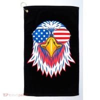 Patriotic Eagle 4th Of July Usa American Flag Pride Golf Towel thumb 0
