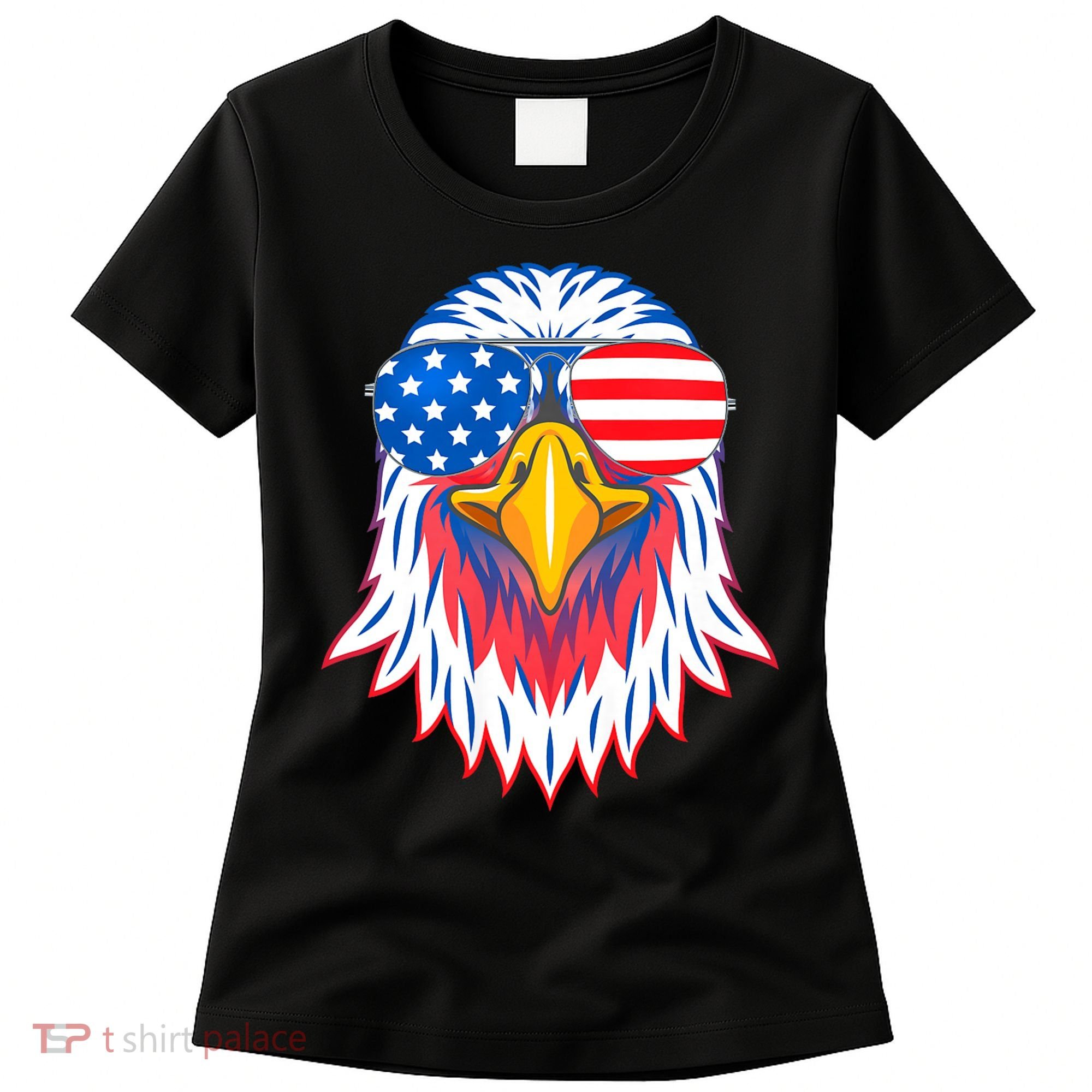 Patriotic Eagle 4th Of July Usa American Flag Pride Women's T-Shirt