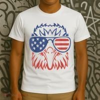 Patriotic Eagle 4th Of July Usa American Flag Patriotic Eagle Tees 4th Of July T-Shirt thumb 3