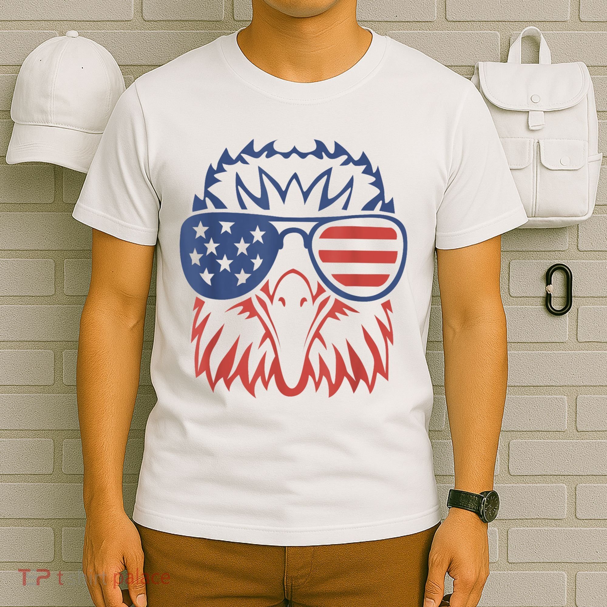 Patriotic Eagle 4th Of July Usa American Flag Patriotic Eagle Tees 4th Of July T-Shirt