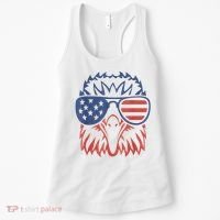 Patriotic Eagle 4th Of July Usa American Flag Patriotic Eagle Tees 4th Of July Women's Tank Top thumb 0